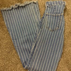 Cello Striped Bell Bottoms